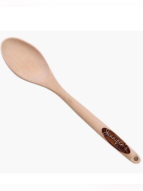 12” JENNIFER’S Kitchen Engraved Wooden Spoon Kitchen Decor‎ Cooking Utensil